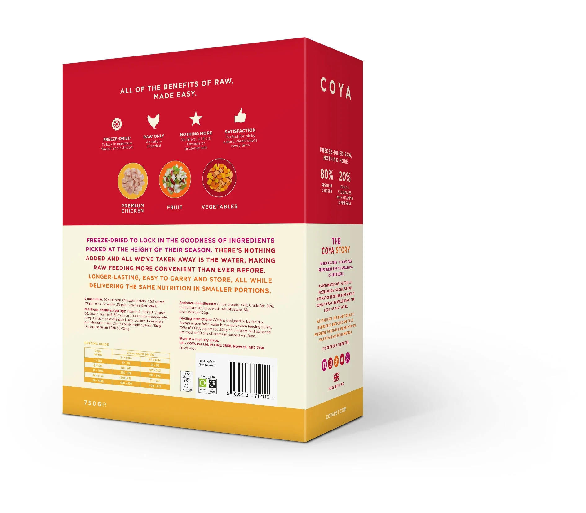 Coya Puppy Dog Freeze Dried Chicken 750g - Image 2