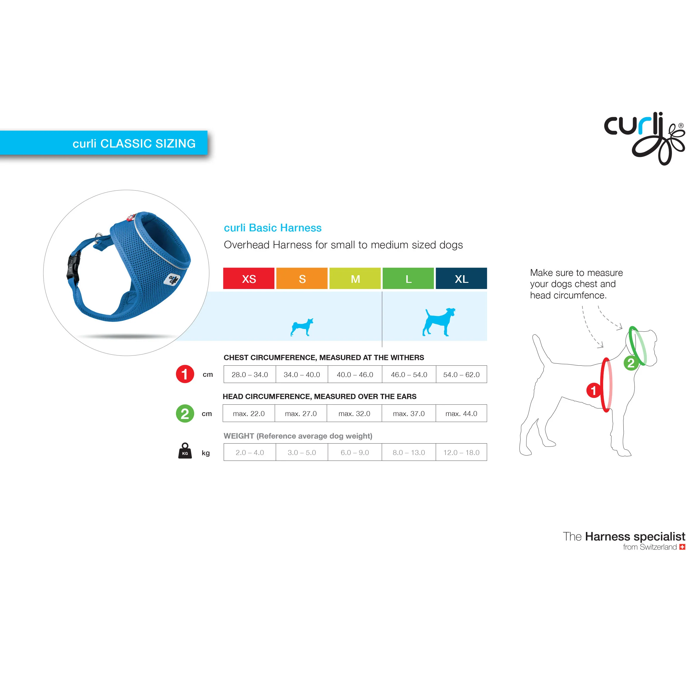 Curli Basic Dog Harness Air-Mesh - Image 3