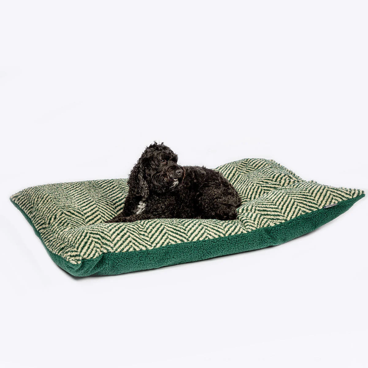 Danish Design Sherpa Fleece Green Herringbone Deep Duvet Medium - Image 2
