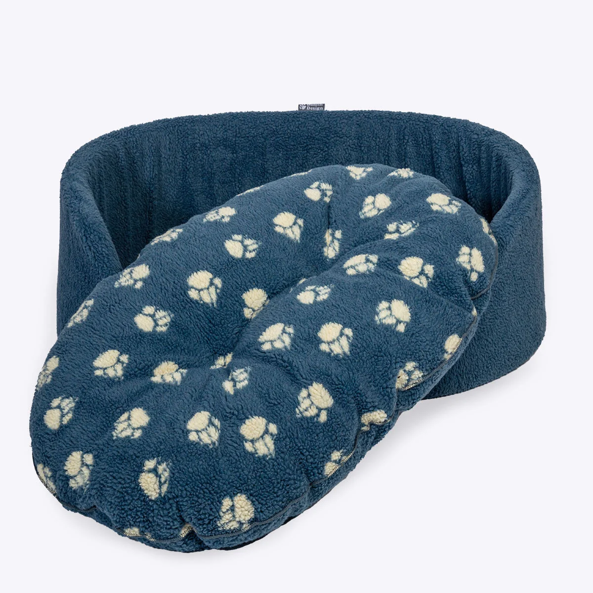 Danish Design Sherpa Fleece Harbour Paw Slumber Bed Large 35" - Image 2