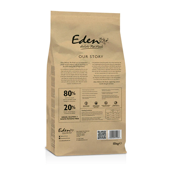Eden Dog - 80/20 Country Cuisine Working & Sporting Dog Medium Kibble 15kg - Image 2