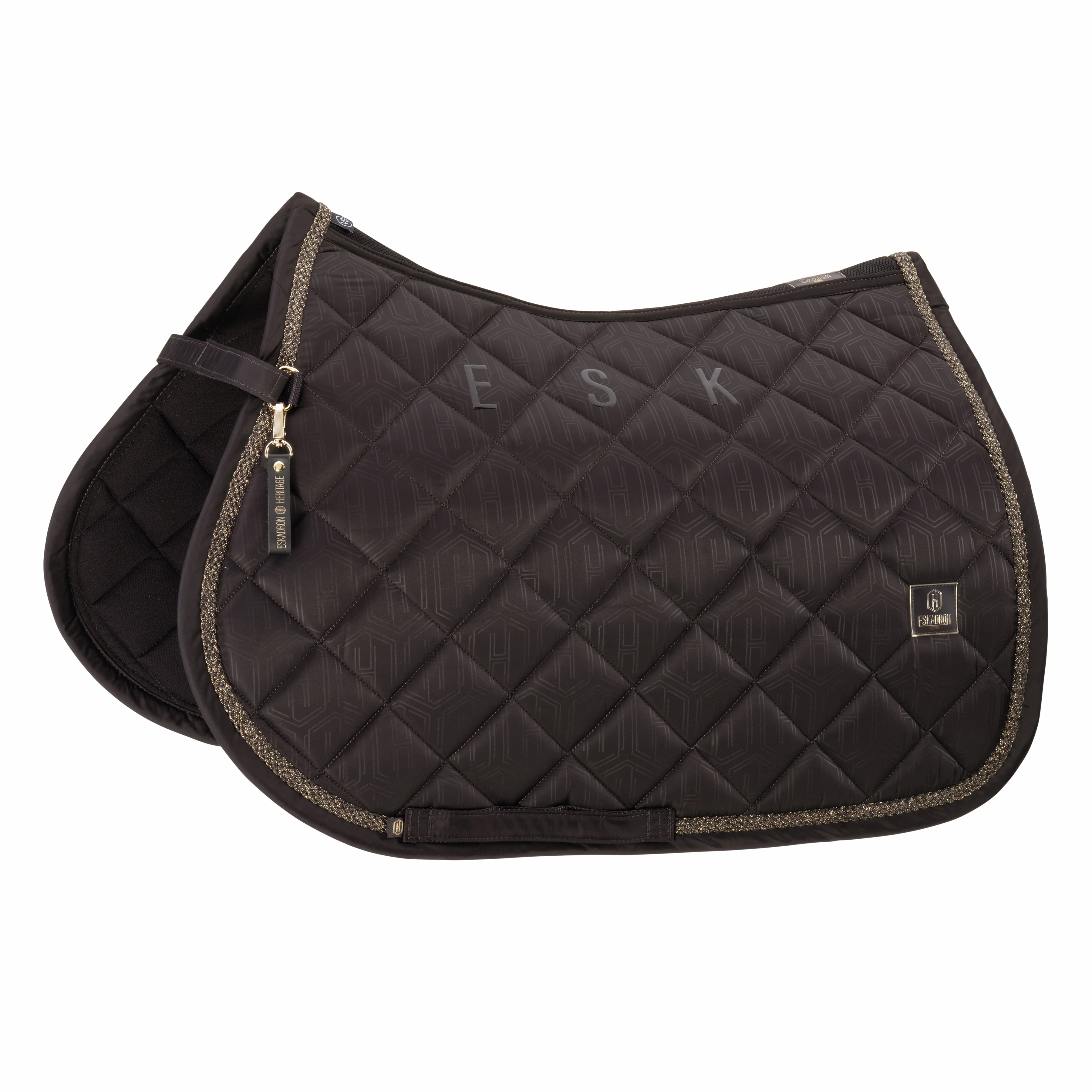 Eskadron Saddle Cloth Glossy Heritage 25/26 Black Truffle VS Full