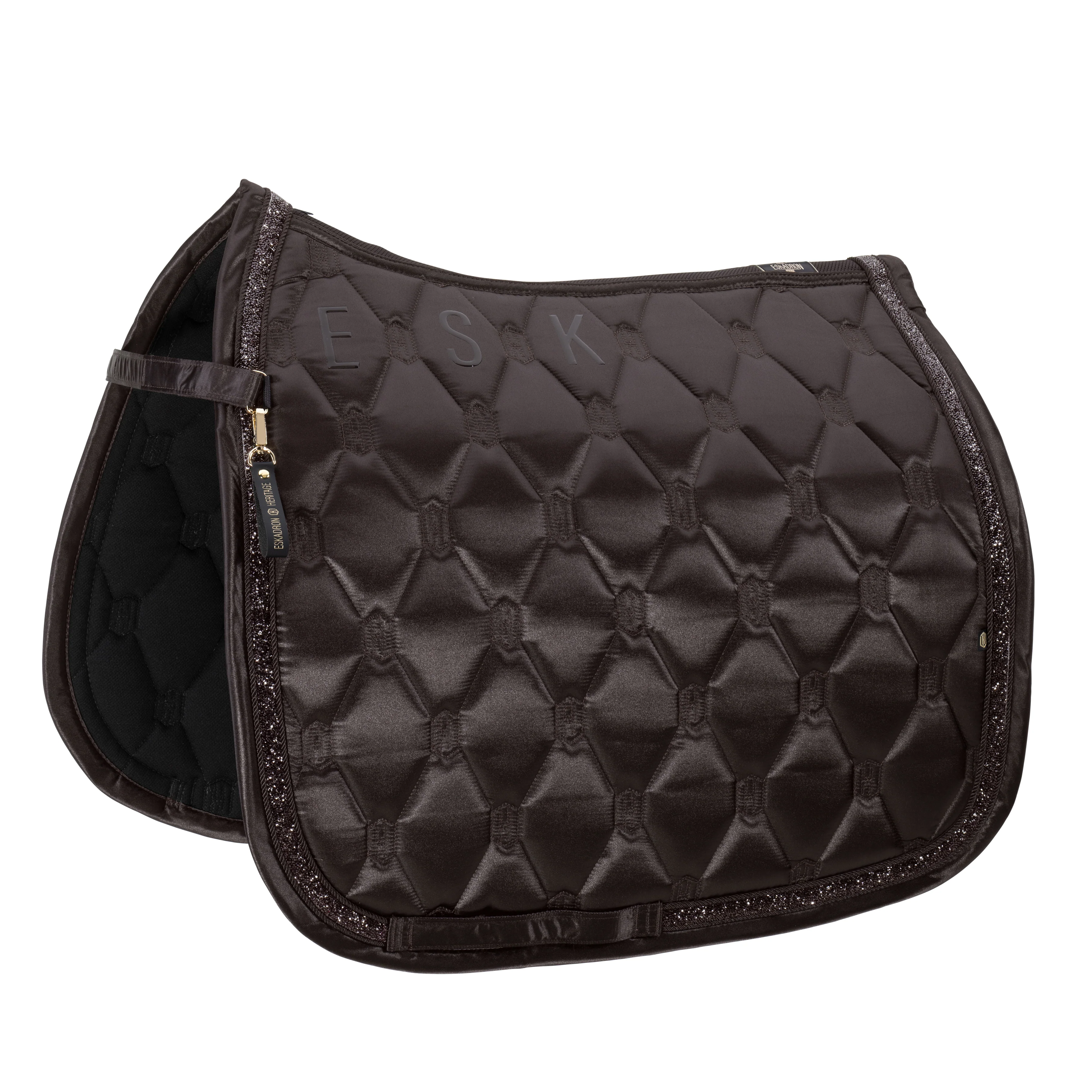Eskadron Saddle Cloth Satin Jewel Heritage 25/26 DL Black Truffle Full