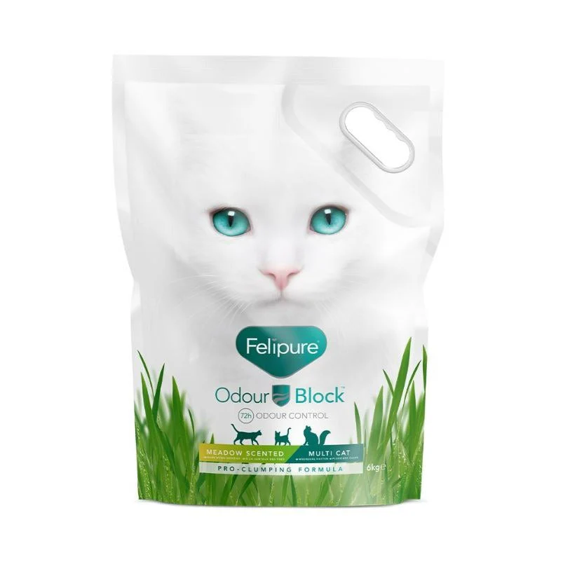 Felipure Single & Multi Cat Meadow Scented Litter 6kg - Image 3