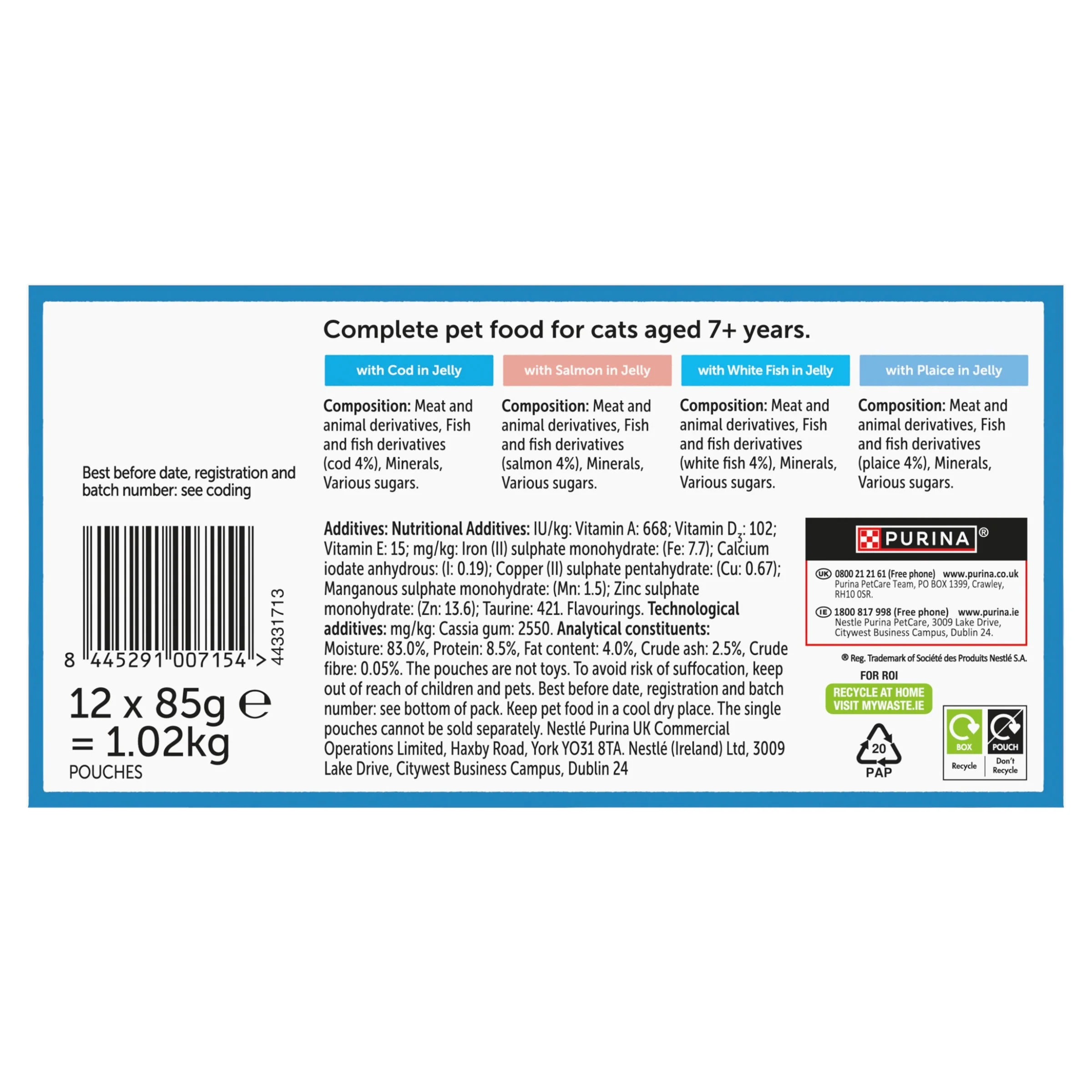 Felix Original Senior Fish Selection in Jelly Wet Cat Food 12x85g - Image 2