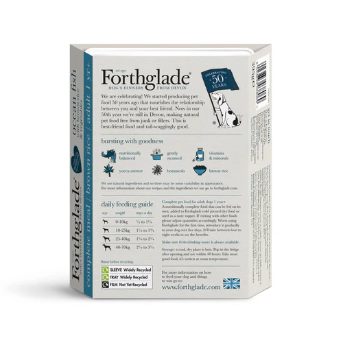 Forthglade Adult Complete Ocean Fish With Brown Rice & Veg 395g - Image 2