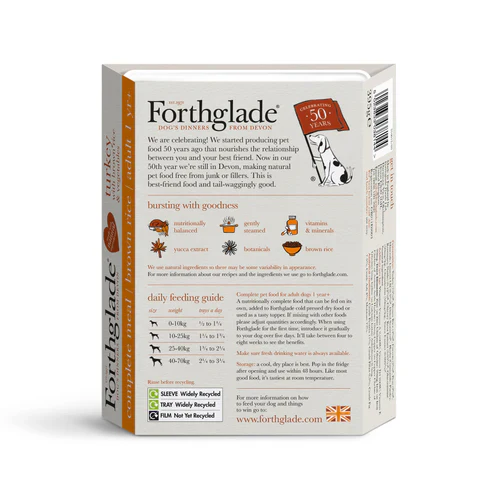 Forthglade Adult Complete Turkey With Brown Rice & Veg 395g - Image 2