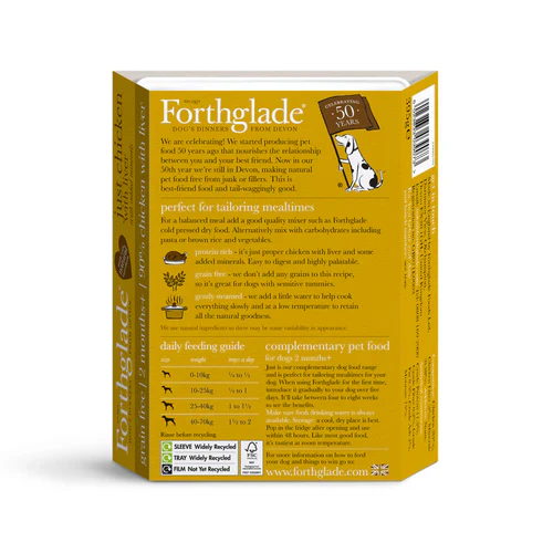 Forthglade 2months+ Complementary Just Chicken, Chicken Liver & Turkey 12x395g - Image 3
