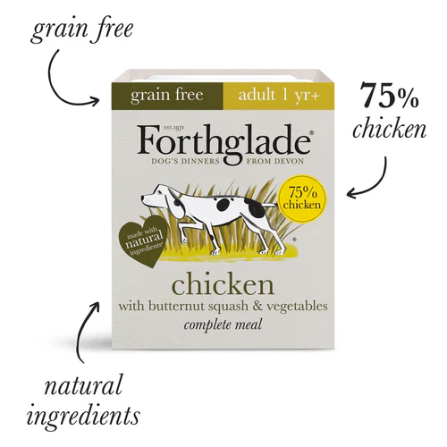 Forthglade Adult Complete Grain Free Duo Variety Duck & Chicken 12x395g - Image 2