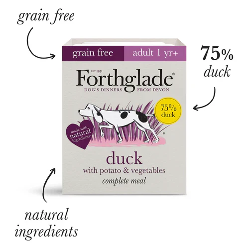 Forthglade Adult Complete Grain Free Duo Variety Duck & Chicken 12x395g - Image 3