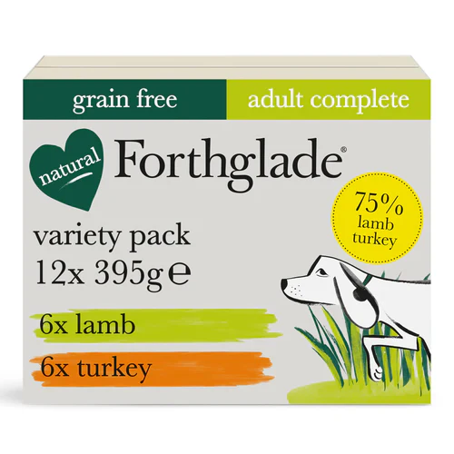 Forthglade Adult Complete Grain Free Duo Variety Lamb & Turkey 12x395g
