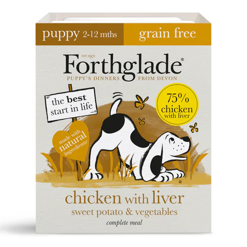 Forthglade Puppy Complete Grain Free Chicken Liver & Veg 395g
