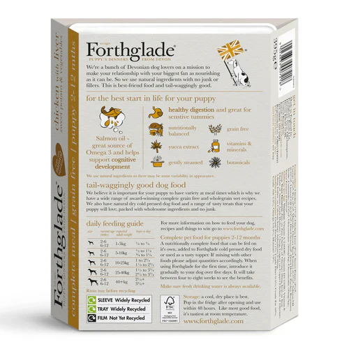 Forthglade Puppy Complete Grain Free Chicken Liver & Veg 395g - Image 2