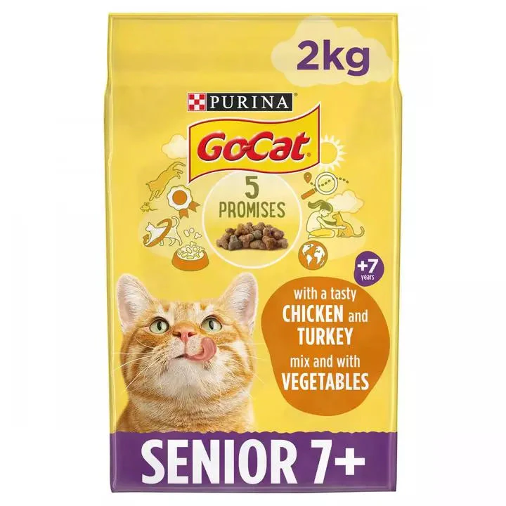 Go-Cat Senior Chicken Dry Cat Food 2kg