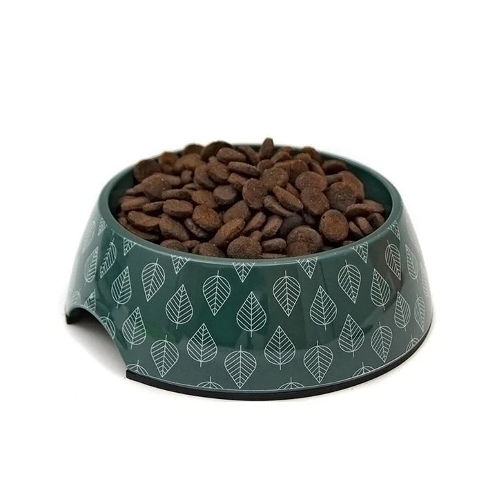 Great & Small Green Leaf Melamine Pet Bowl 17.5cm - Image 3