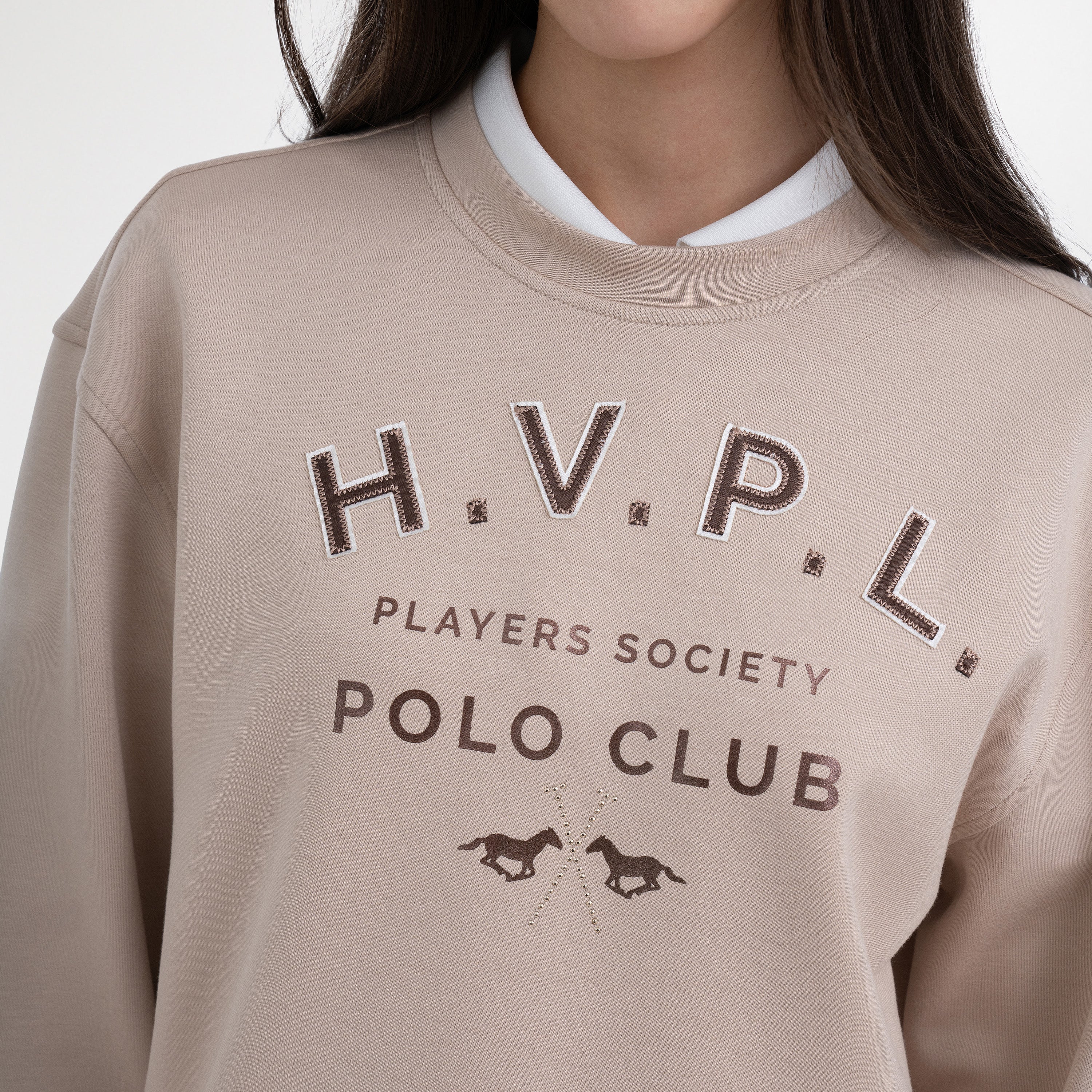 HV Polo Sweater HVPJanice Champagne - Image 3