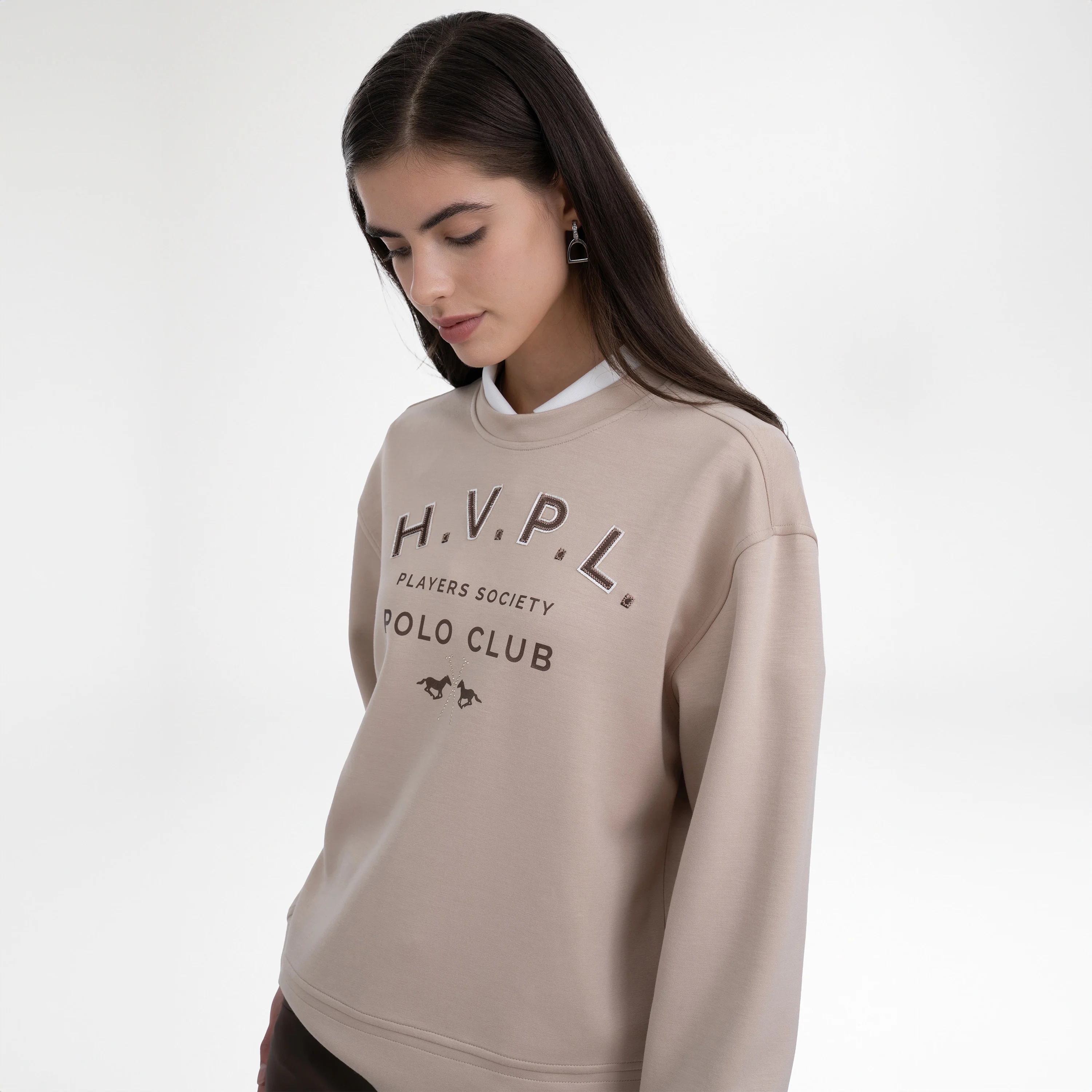 HV Polo Sweater HVPJanice Champagne - Image 4