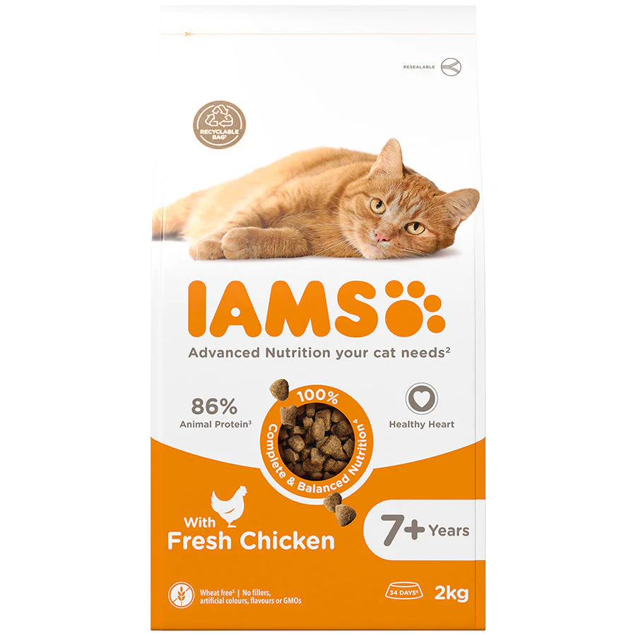 Iams Senior Cat with Chicken 2kg