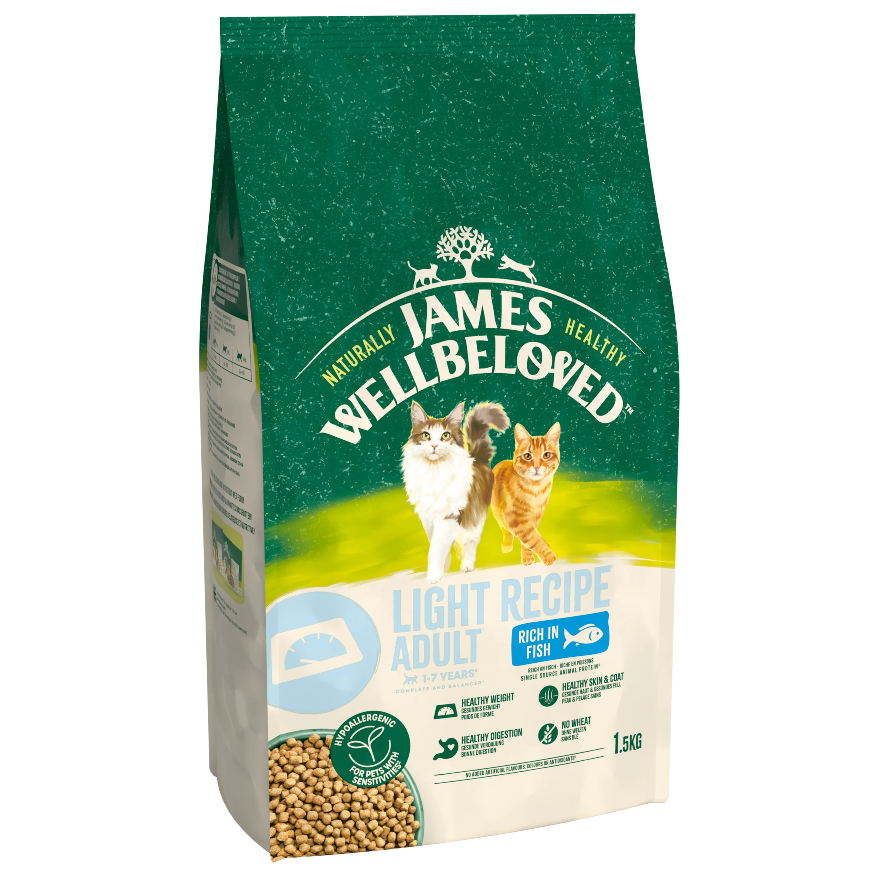 James Wellbeloved Cat - Adult Light Fish 1.5kg - Image 4