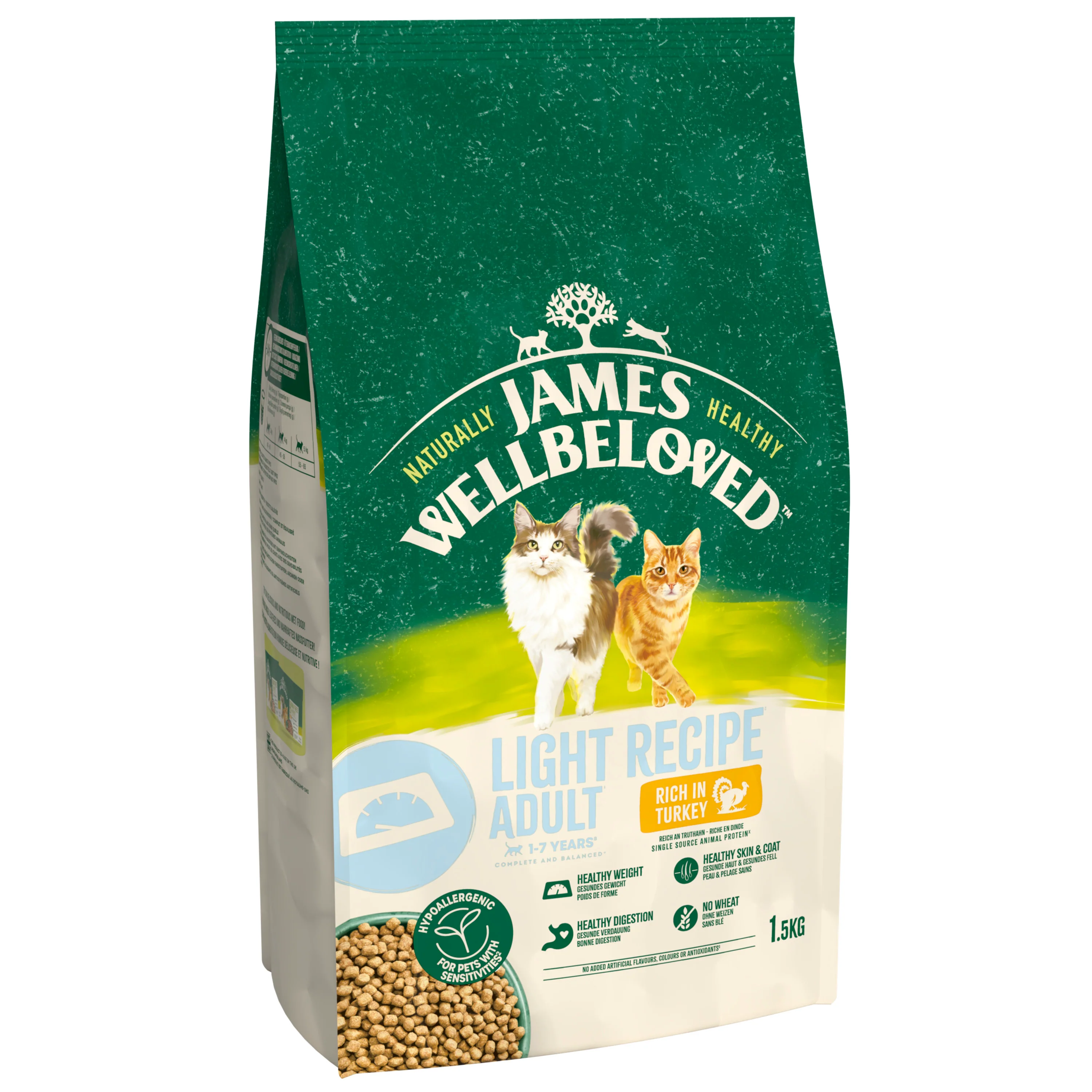 James Wellbeloved Cat - Adult Light Turkey 1.5kg - Image 4
