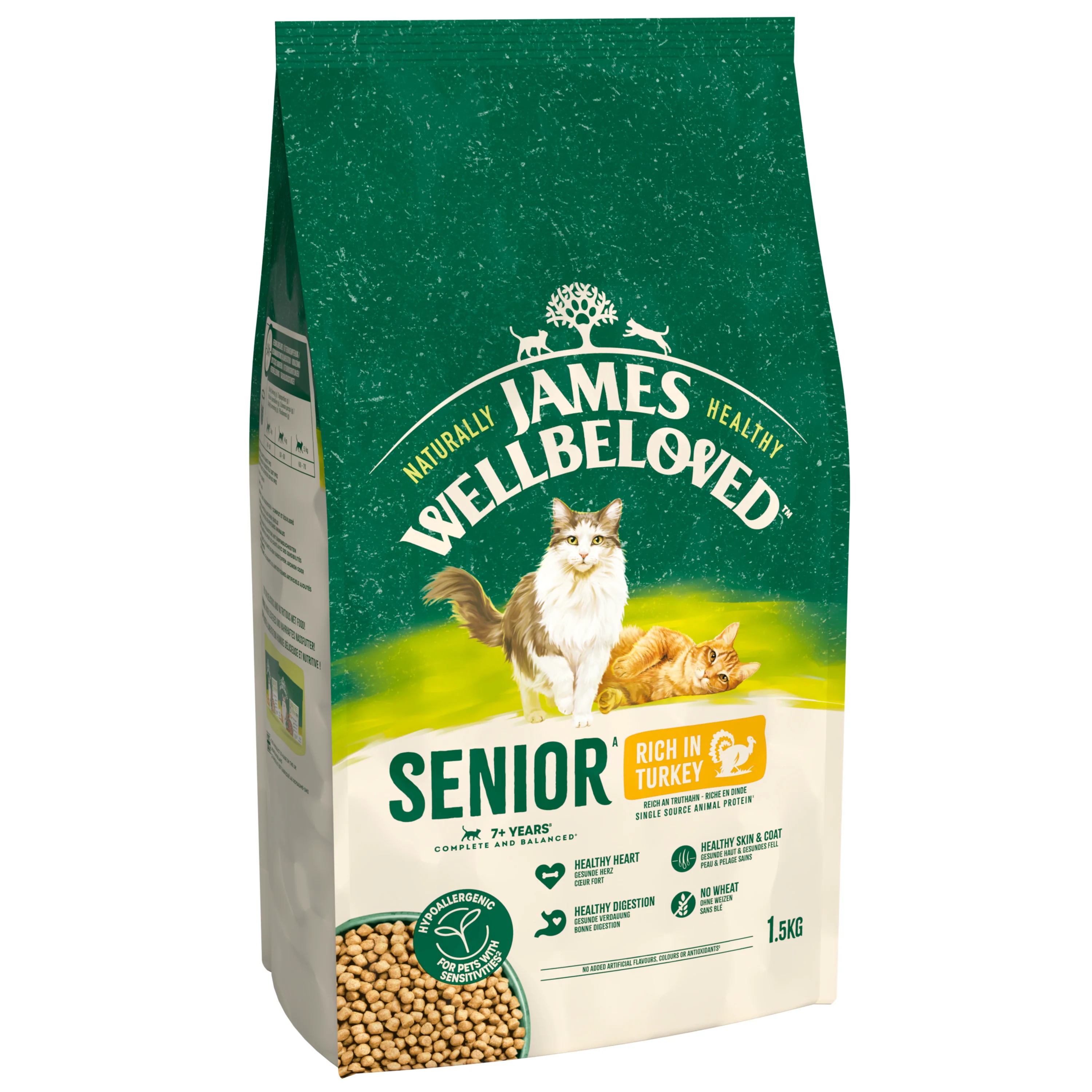James Wellbeloved Cat - Senior Turkey 1.5kg - Image 4