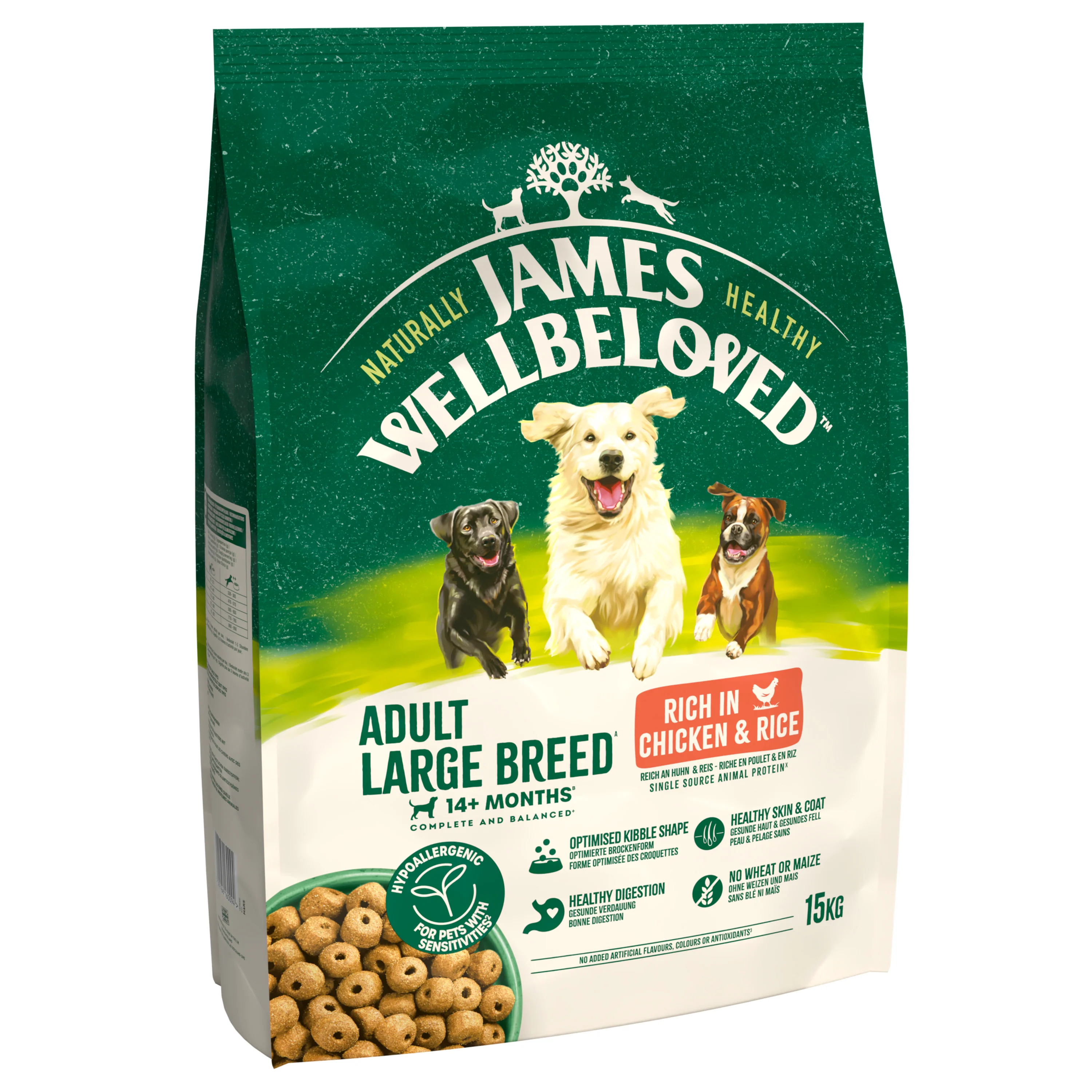 James Wellbeloved Dog - Adult Large Breed Chicken & Rice 15kg - Image 4