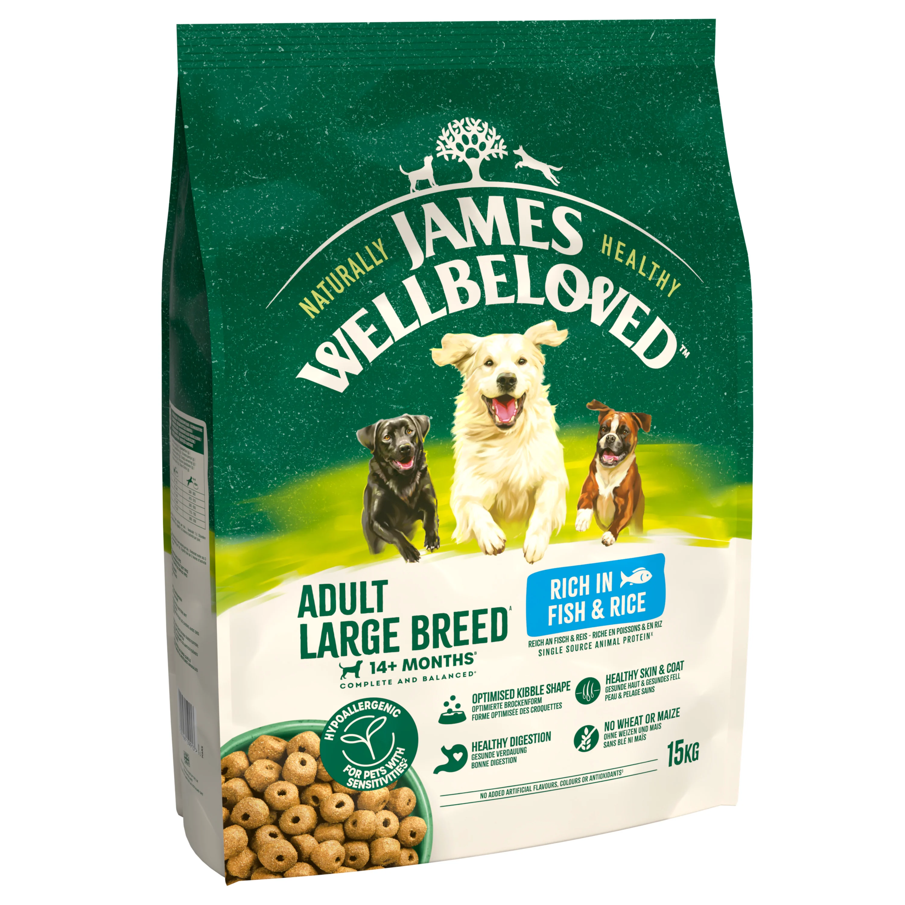 James Wellbeloved Dog - Adult Large Breed Fish & Rice 15kg - Image 4