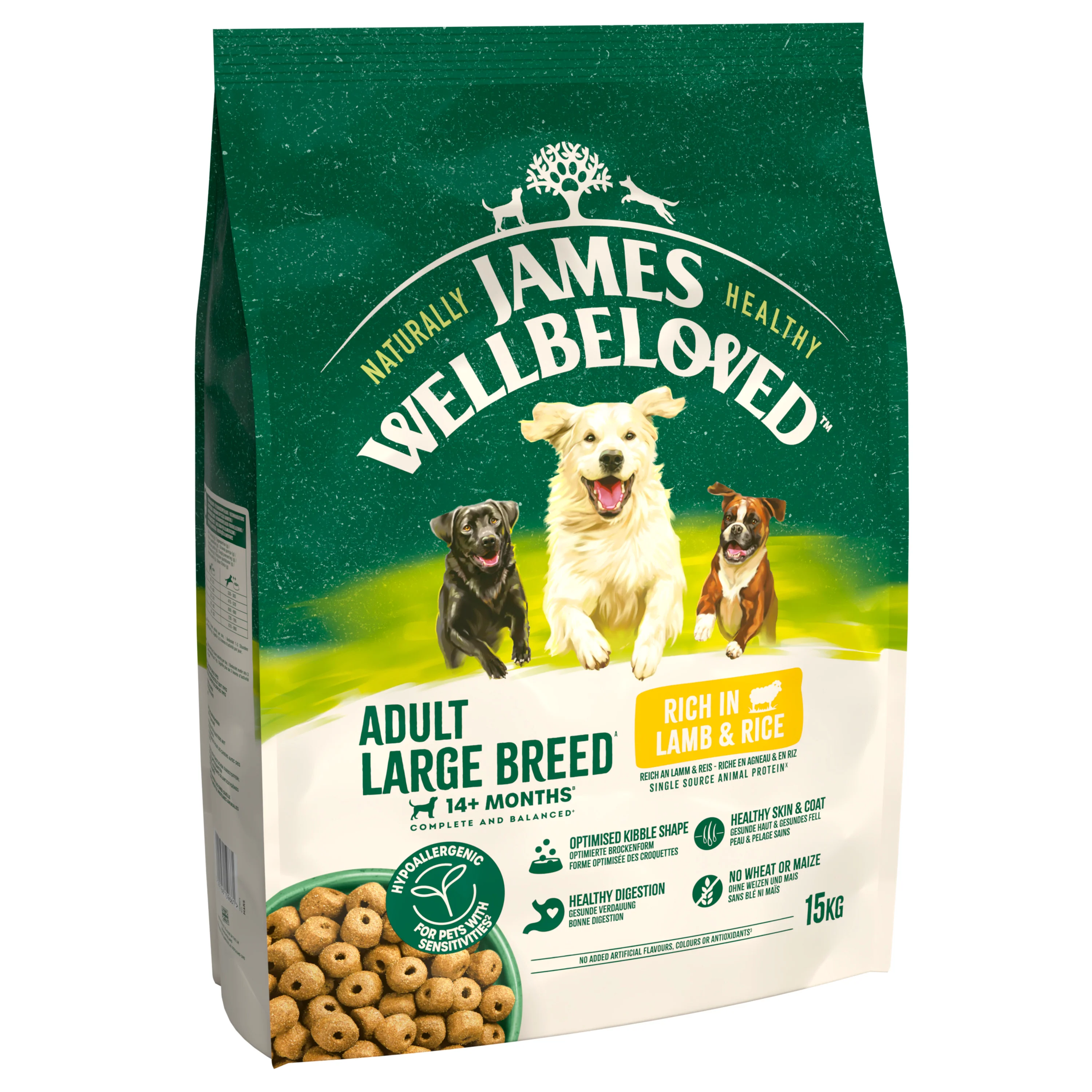 James Wellbeloved Dog - Adult Large Breed Lamb & Rice 15kg - Image 4