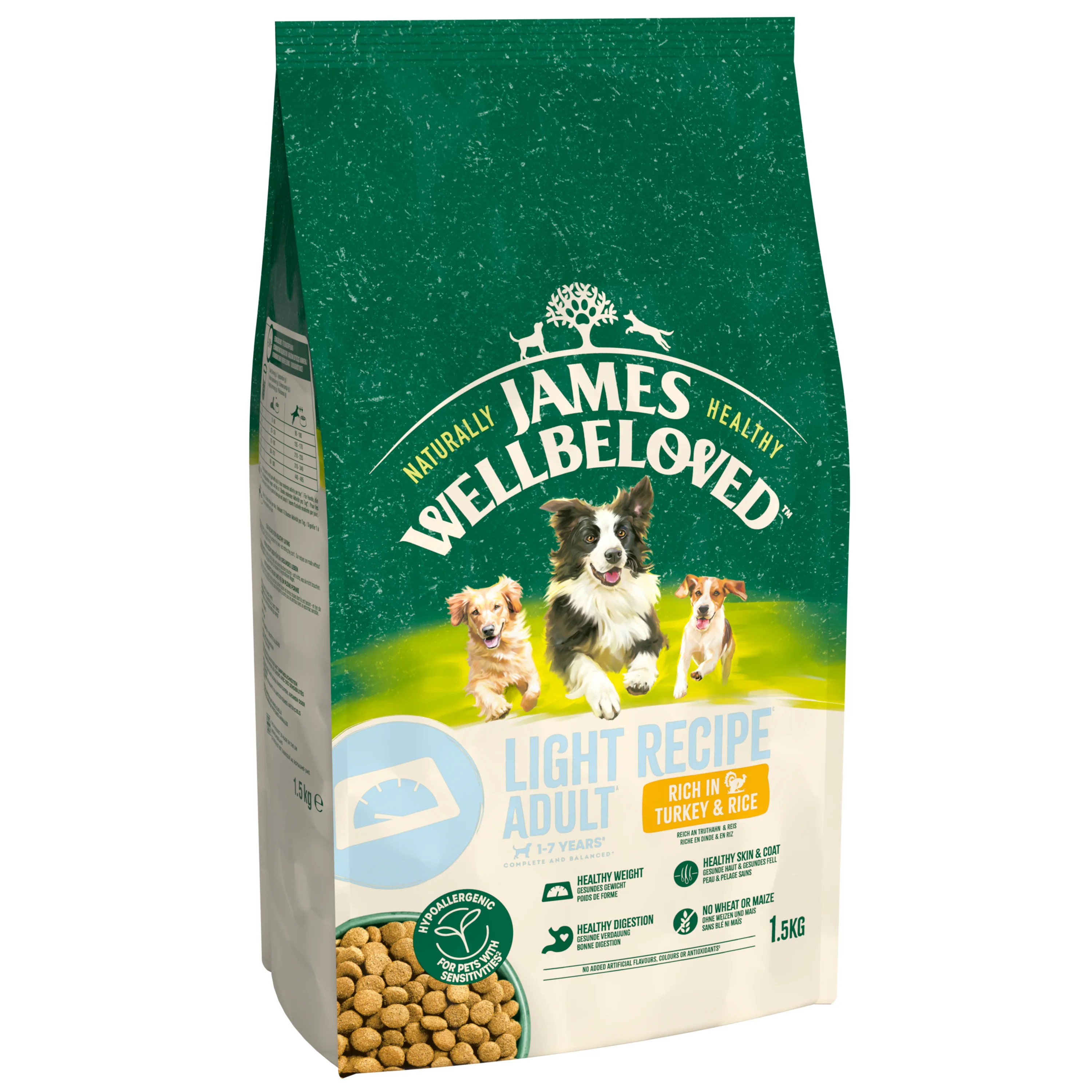 James Wellbeloved Dog - Adult Light Turkey & Rice 1.5kg - Image 4