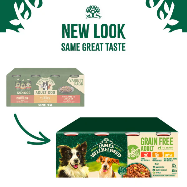 James Wellbeloved Dog - Grain Free Turkey, Lamb & Chicken in Loaf Variety Pack 12x400g - Image 2