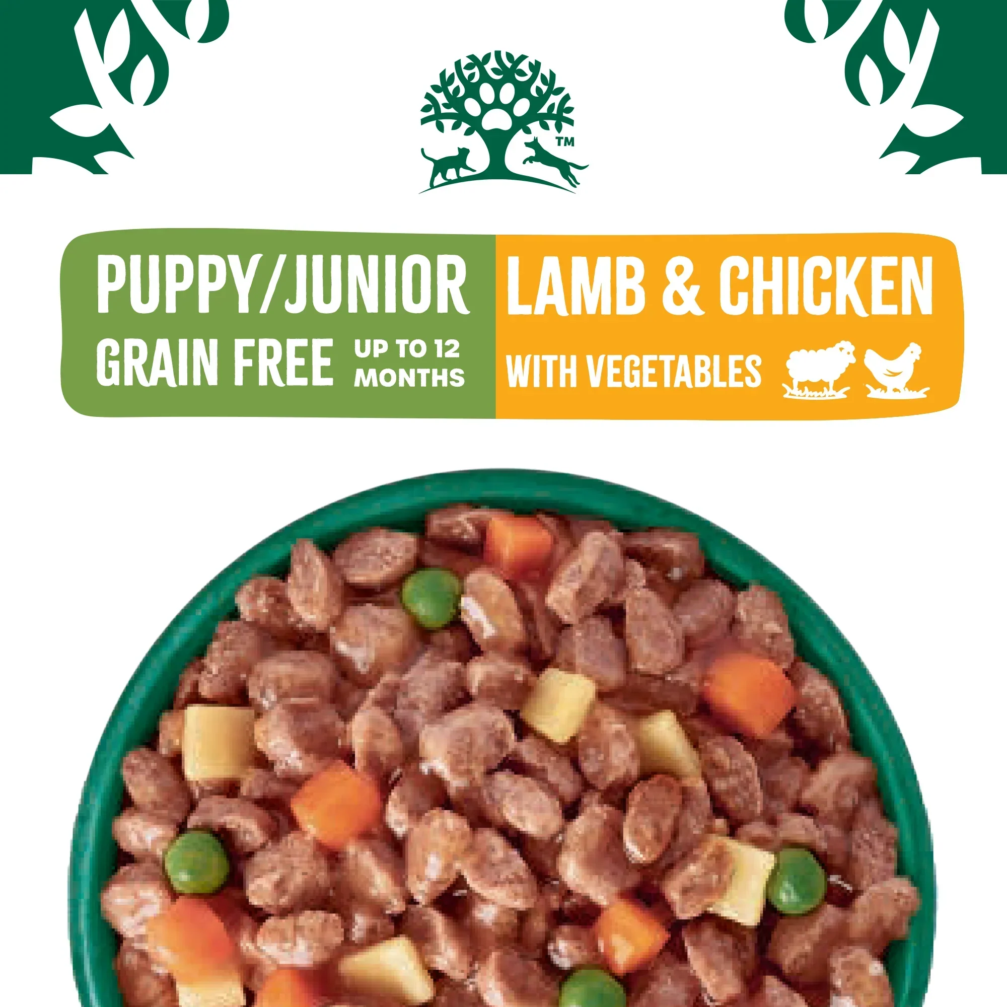 James Wellbeloved Puppy Junior - Grain Free Pouch Lamb & Chicken 12x90g - Image 2