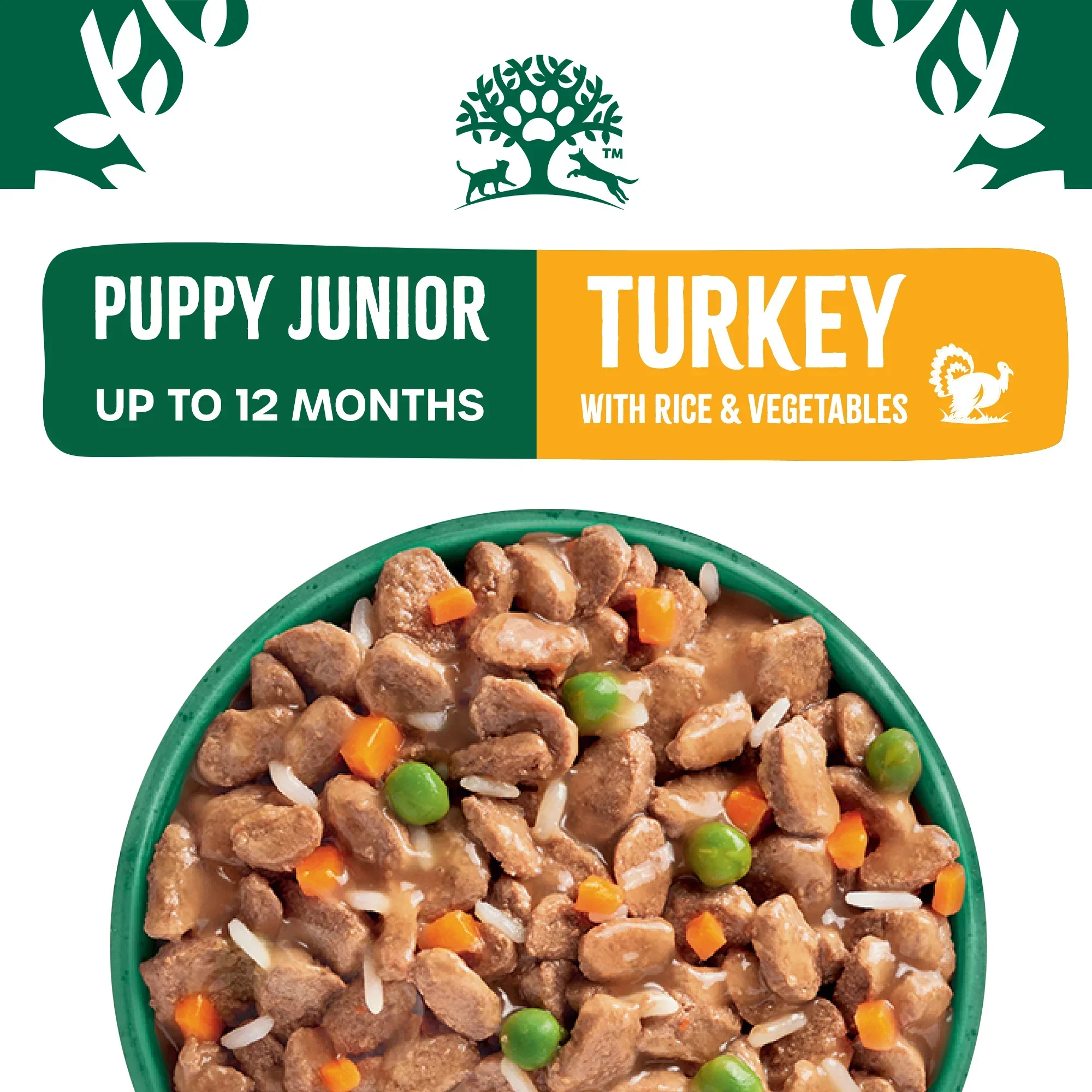 James Wellbeloved Puppy Junior - Pouch Turkey With Rice 12x90g - Image 2