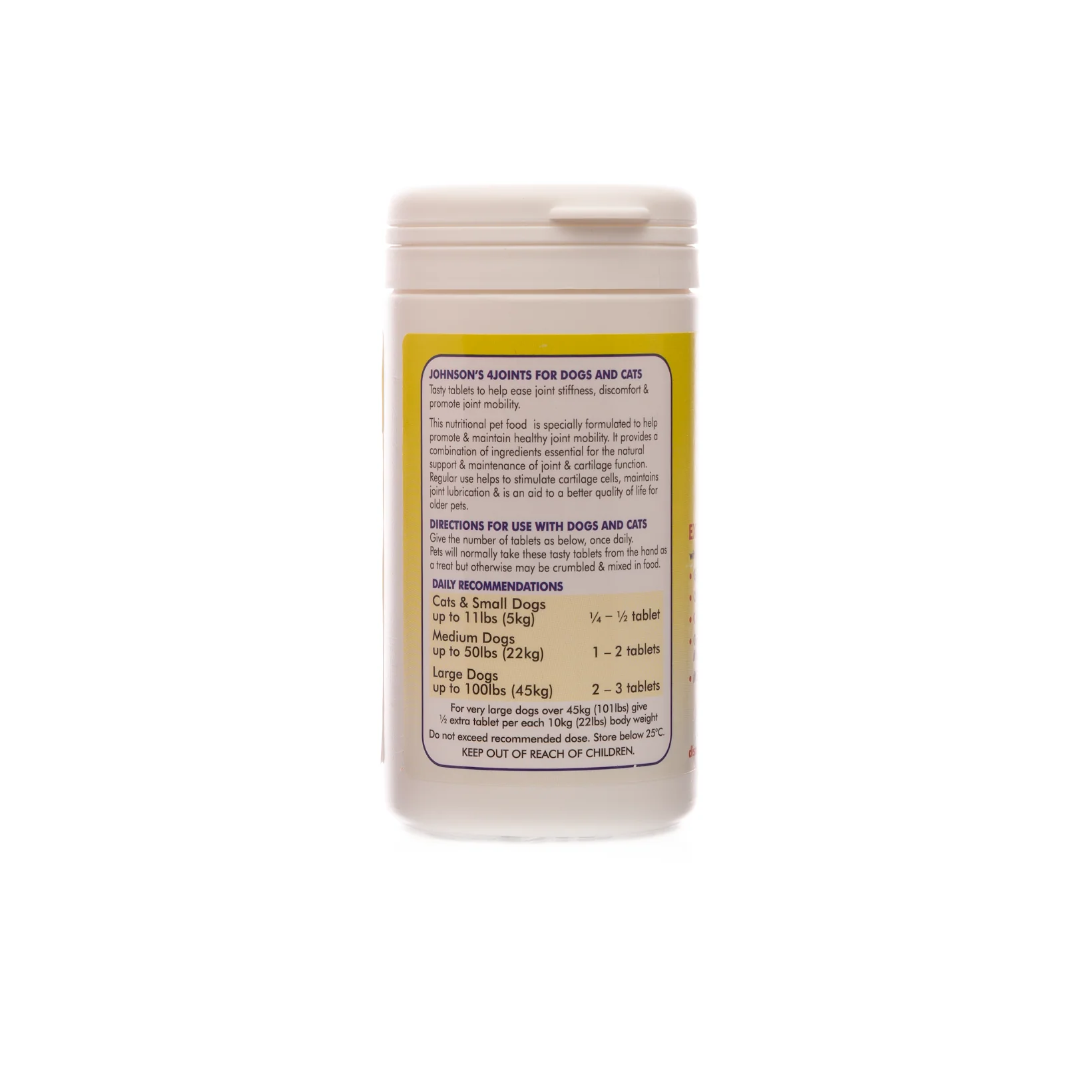 Johnsons 4 Joints Tablets 30 Tablets - Image 2