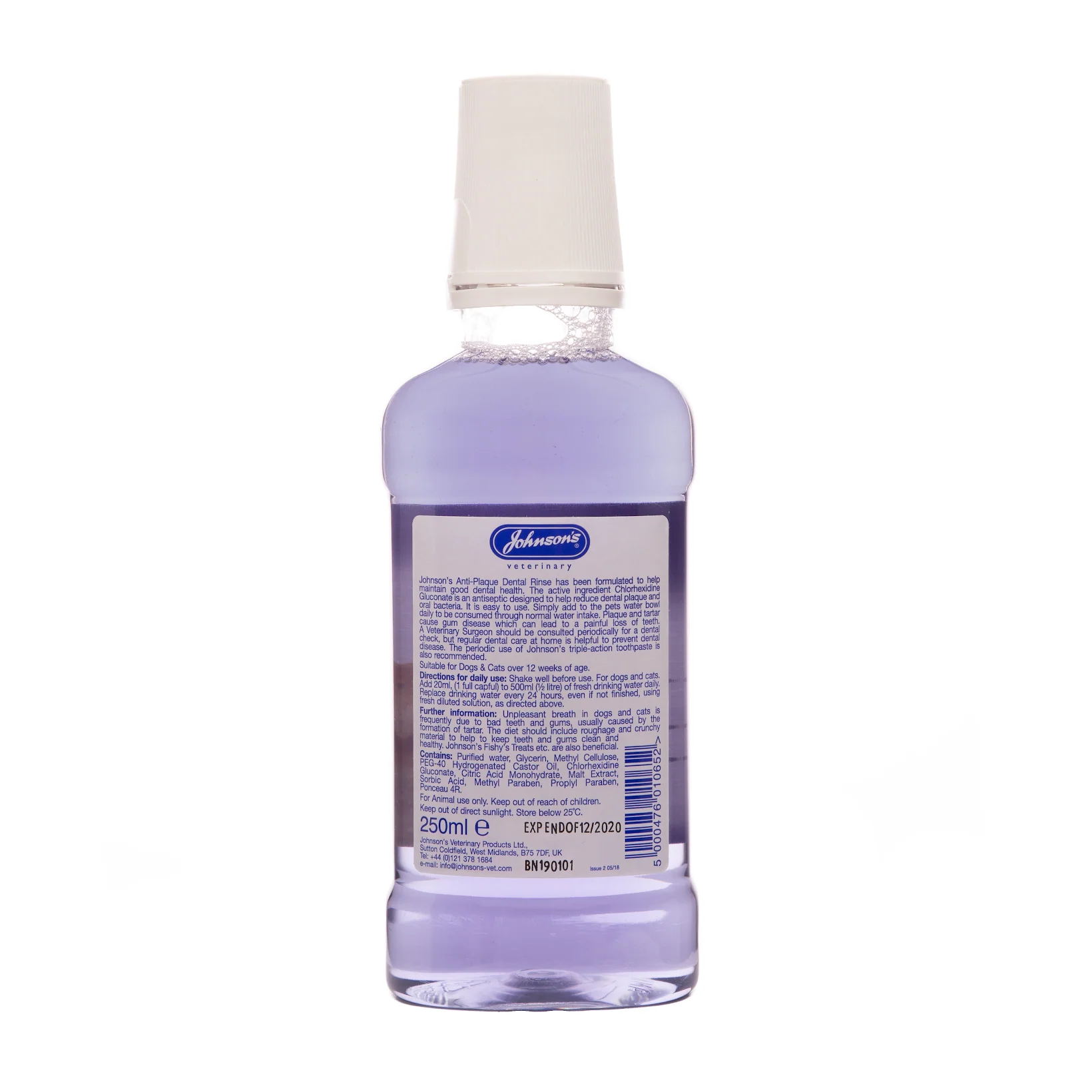 Johnsons Anti Plaque Dental Rinse 250ml - Image 2