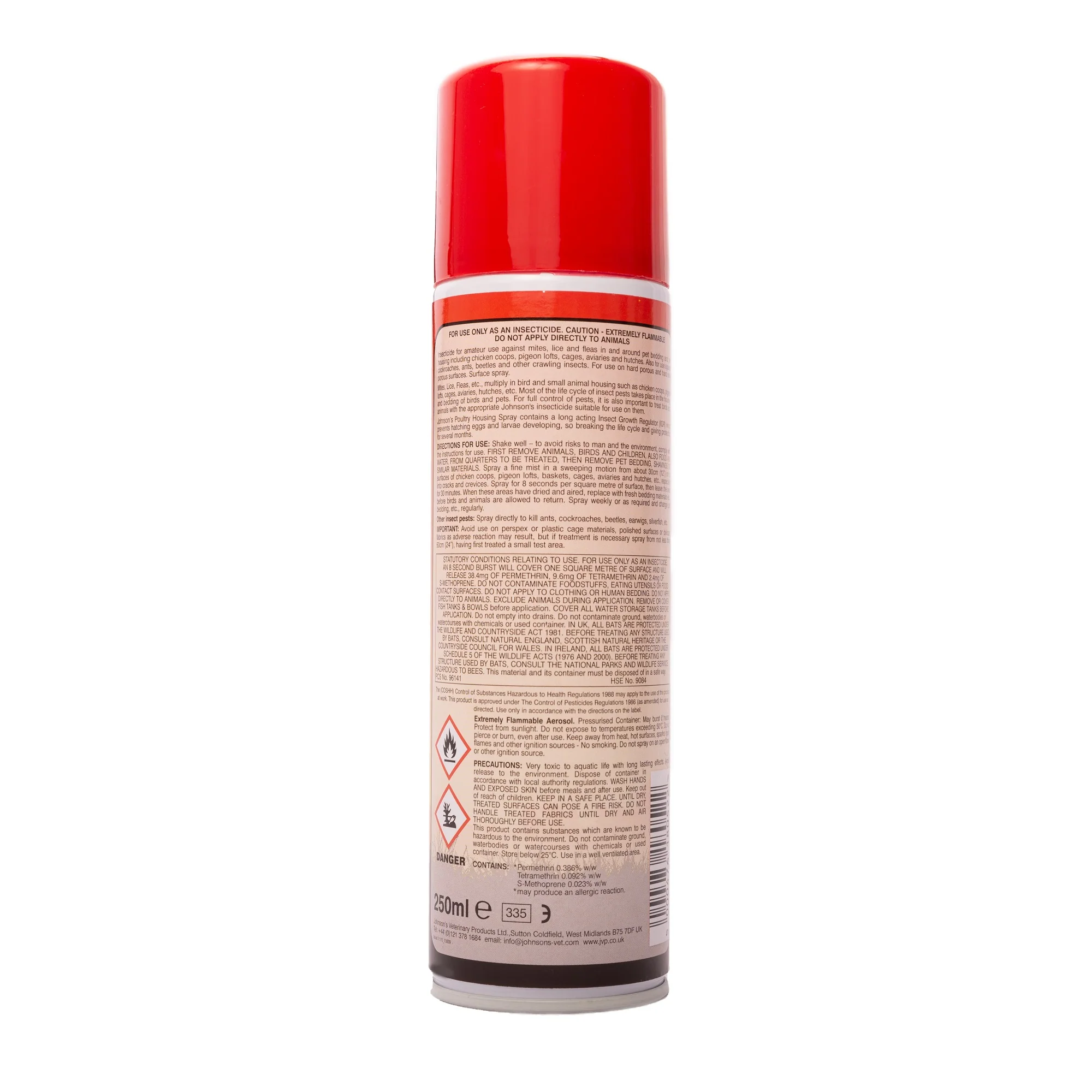 Johnsons Poultry Housing Spray 250ml - Image 2