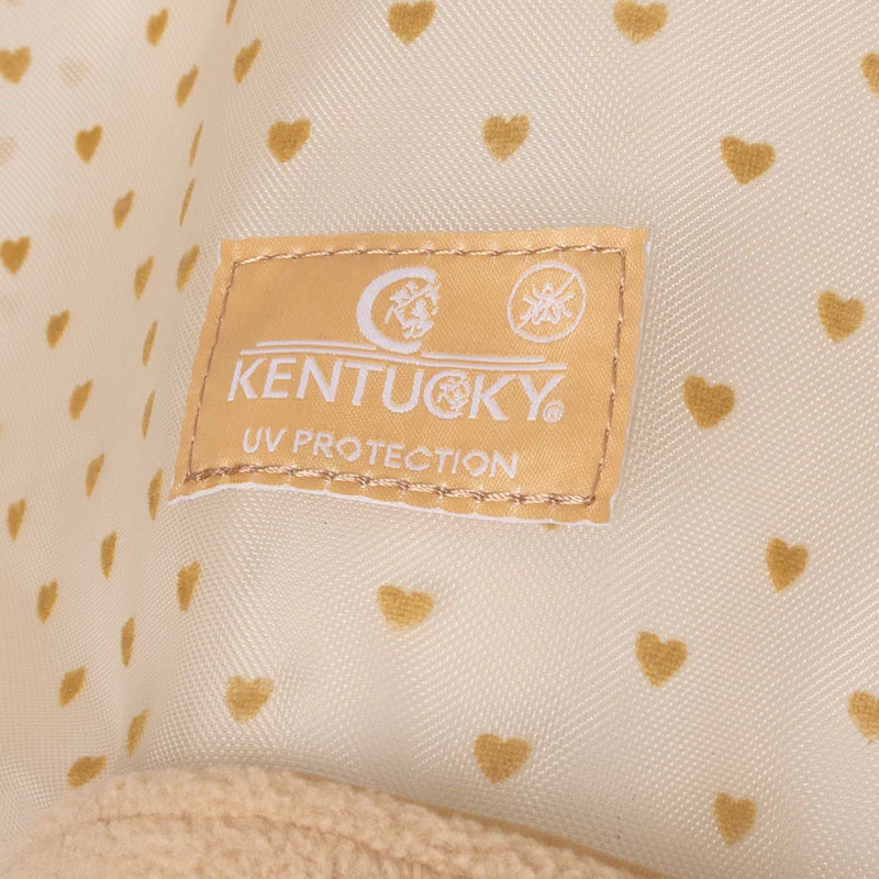Kentucky Horsewear Fly Mask Heart With Ears And Nose Beige - Image 2