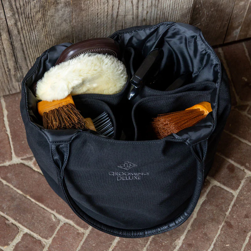 Kentucky Horsewear Grooming Bag Canvas Black - Image 2