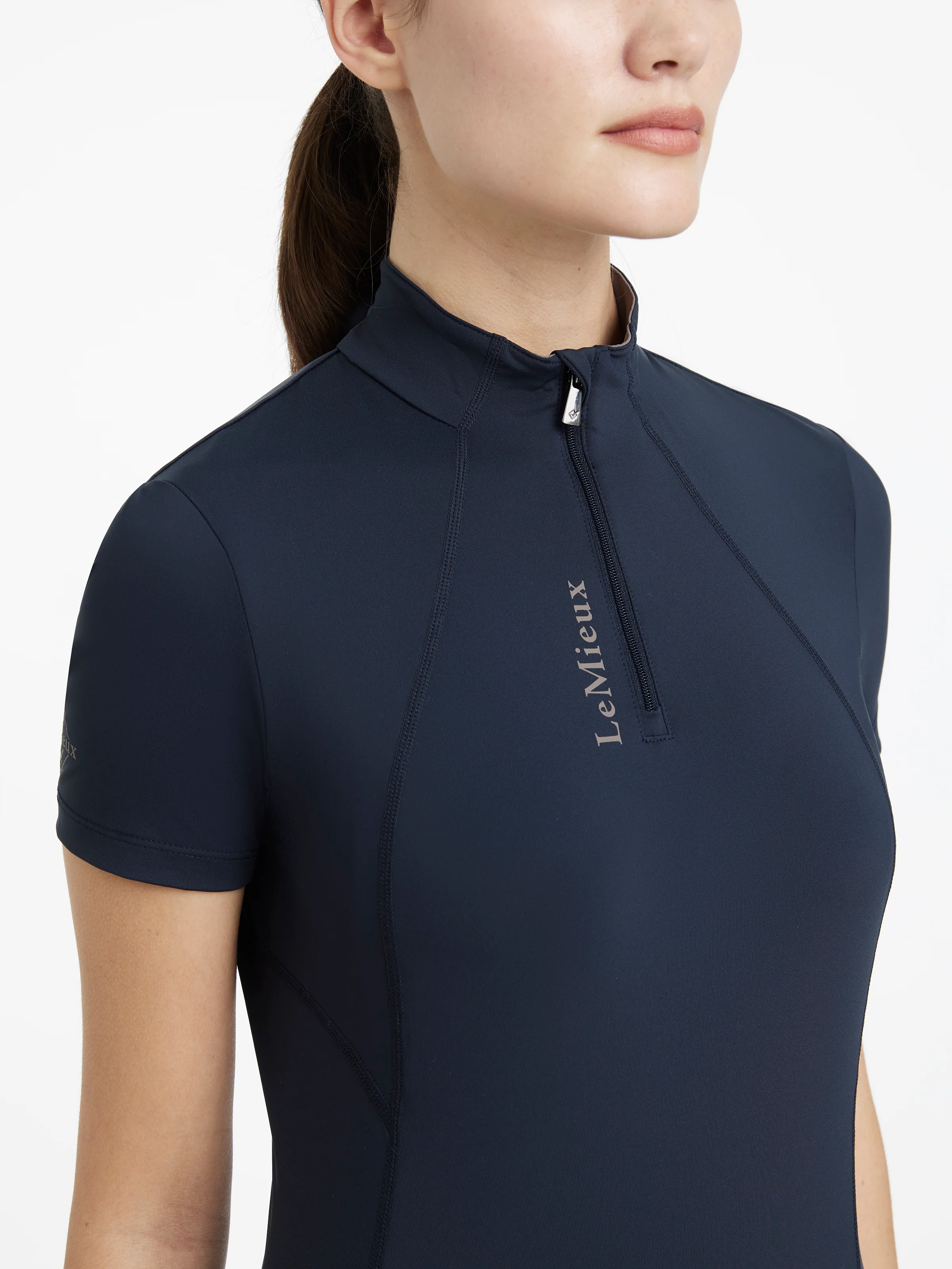 Le Mieux Classique Short Sleeve Base Layer Navy - Image 3