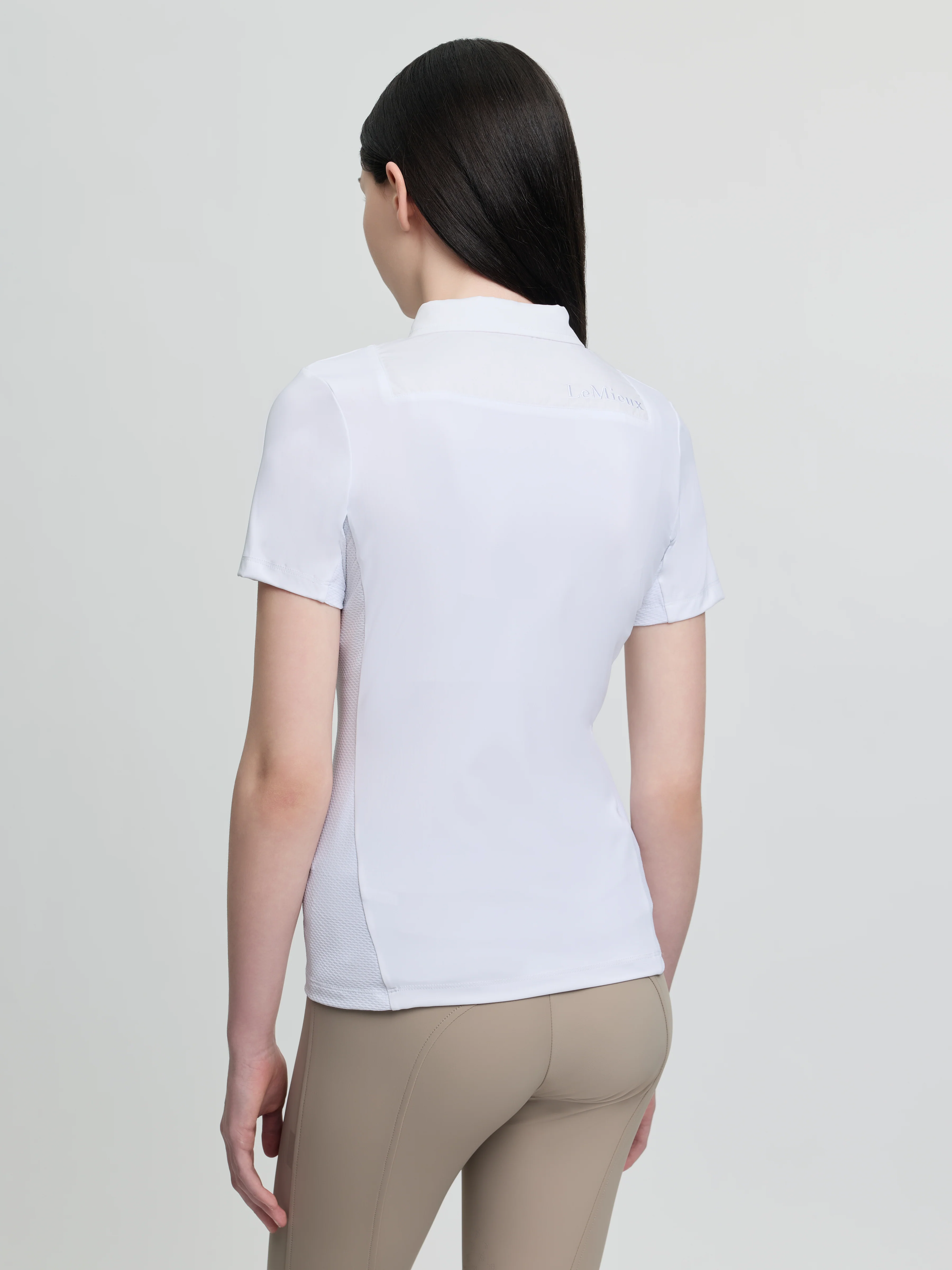 Le Mieux Junior Short Sleeve Primrose Show Shirt White - Image 3
