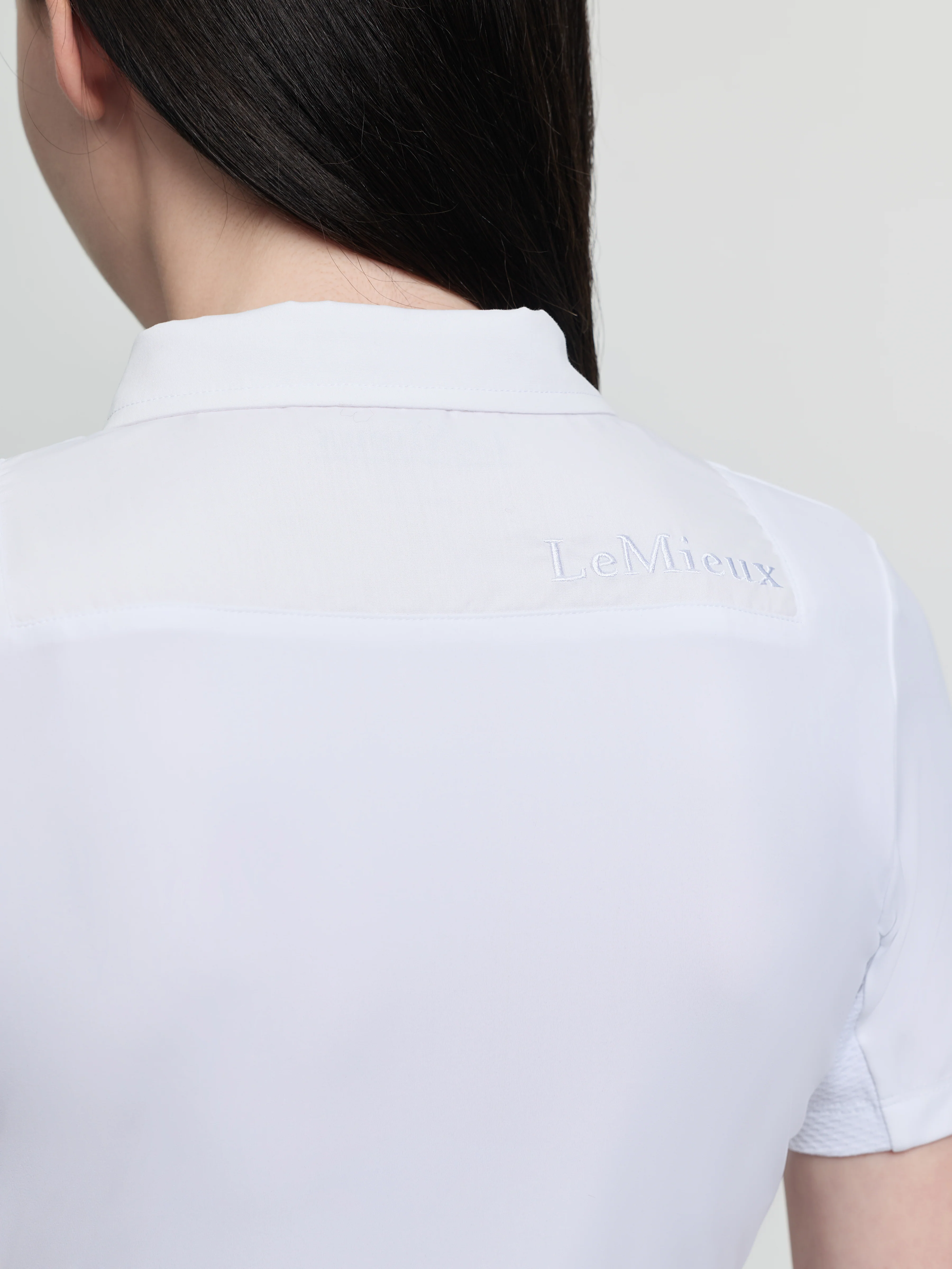 Le Mieux Junior Short Sleeve Primrose Show Shirt White - Image 4