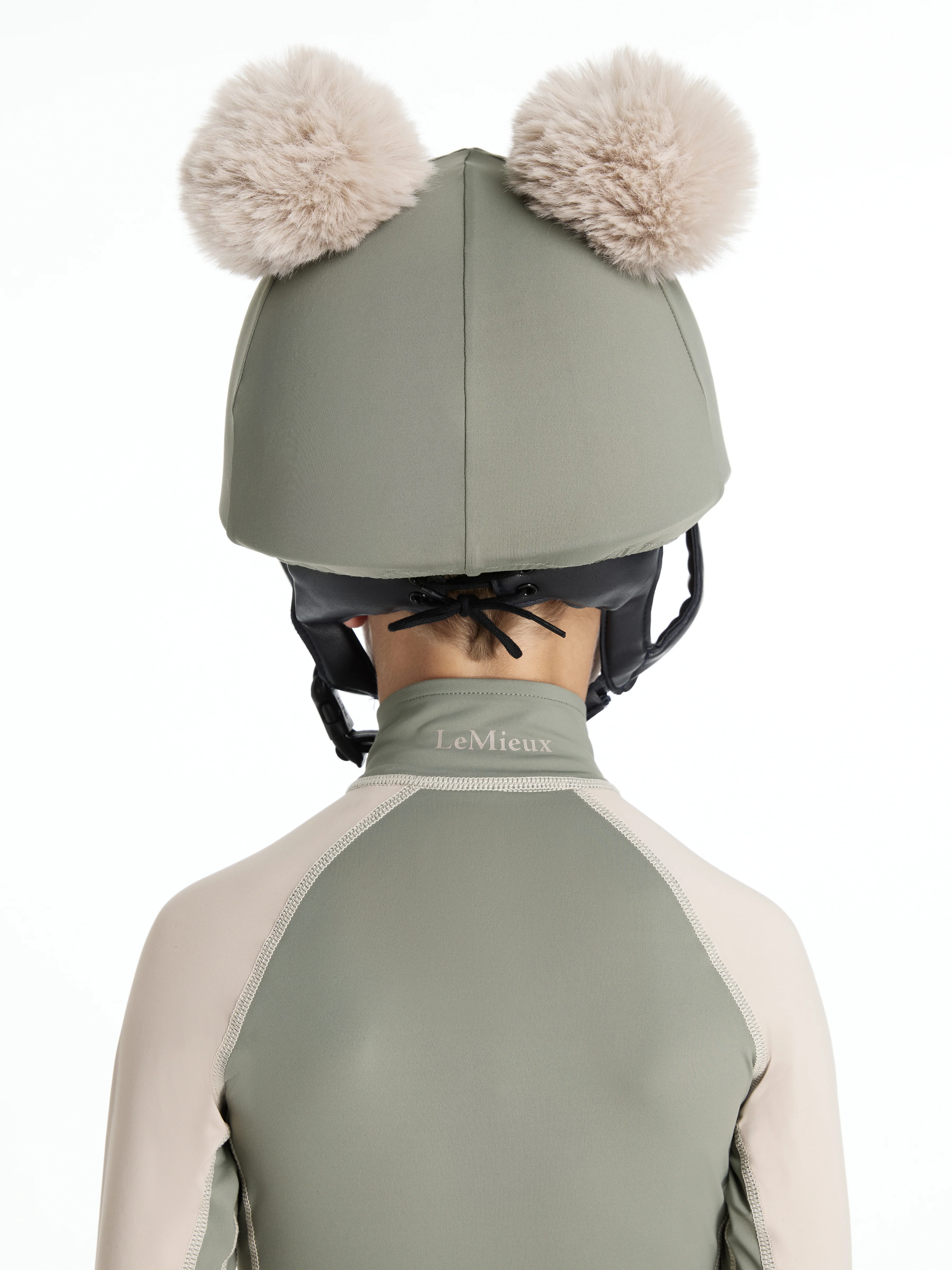 Le Mieux Mini Double Pom Hat Silk Rosemary - Image 3