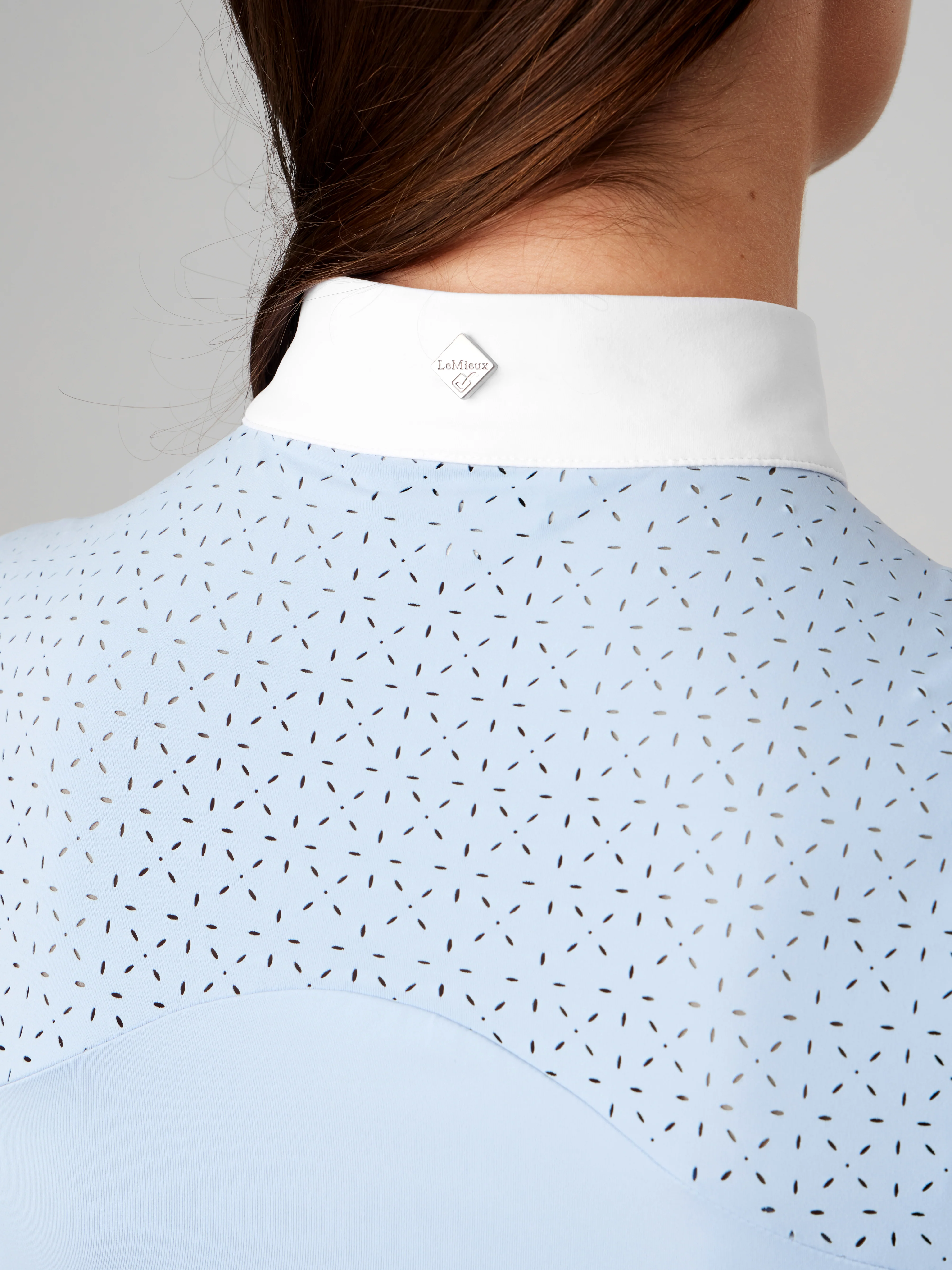 Le Mieux Olivia Short Sleeve Show Shirt Mist - Image 3
