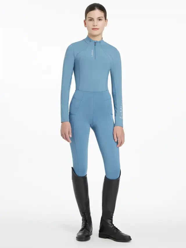 Le Mieux Young Rider Classique Base Layer Ice Blue - Image 4