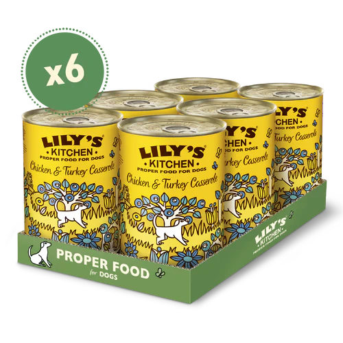 Lily's Kitchen Dog Tin Chicken & Turkey Casserole 6x400g - Image 2