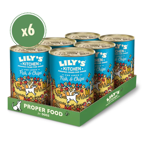 Lily's Kitchen Dog Tin Fish & Chips 6x400g - Image 2