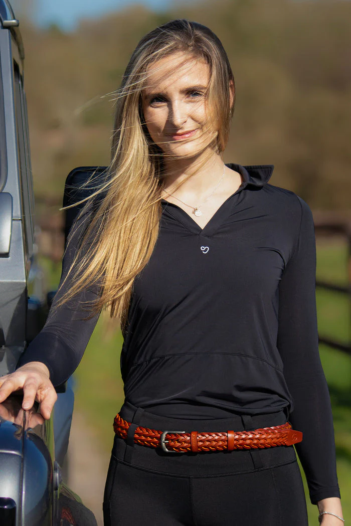 Mochara V Neck Long Sleeve Black - Image 3