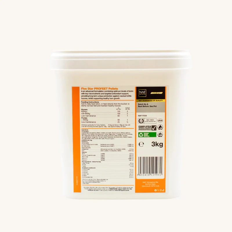NAF PROFeet Pellets 3kg - Image 2