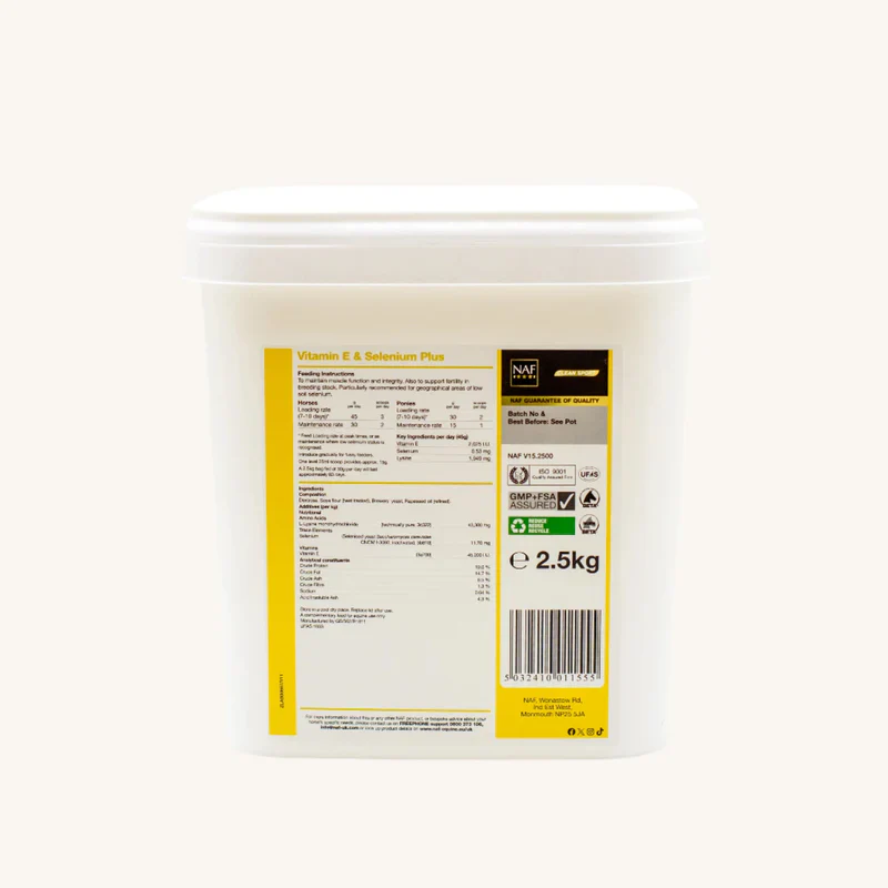 NAF Vitamin E, Selenium & Lysine 2.5kg - Image 2