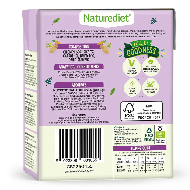 Nature Diet Puppy - Feel Good Puppy 390g - Image 3
