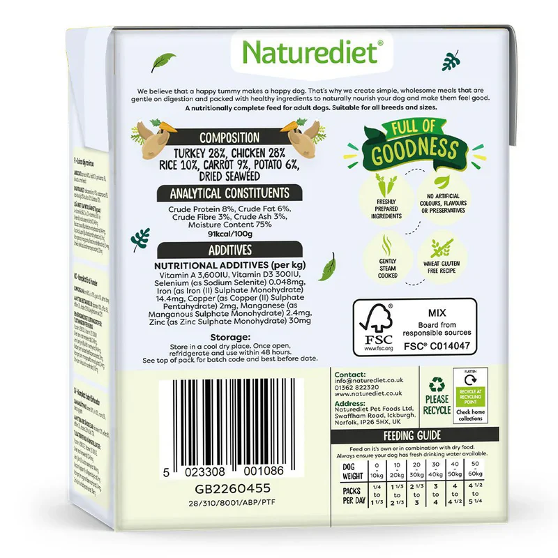 Nature Diet Dog - Feel Good Senior Lite 390g - Image 3